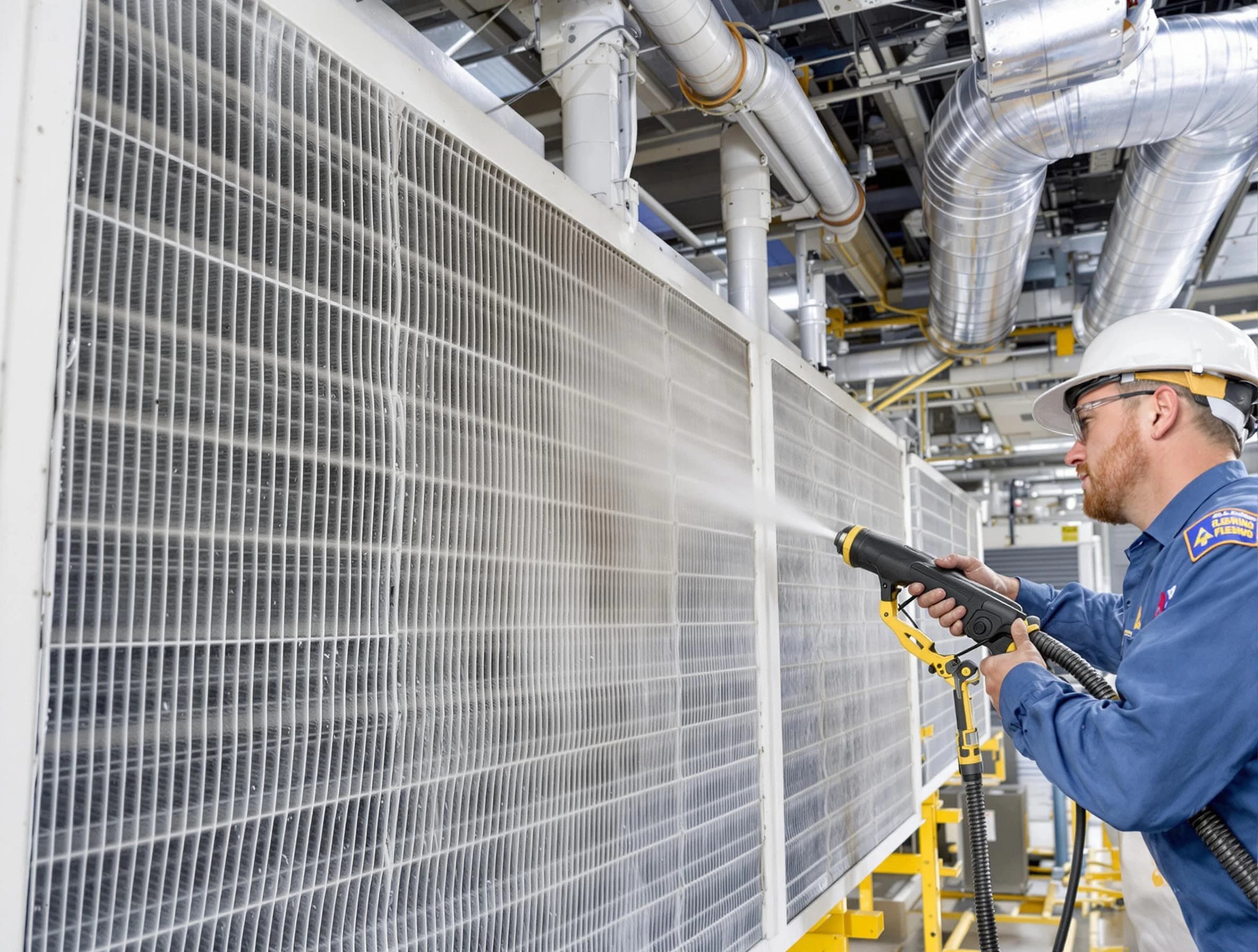 Professional commercial coil cleaning by Chamblee Air Duct Cleaning in Chamblee