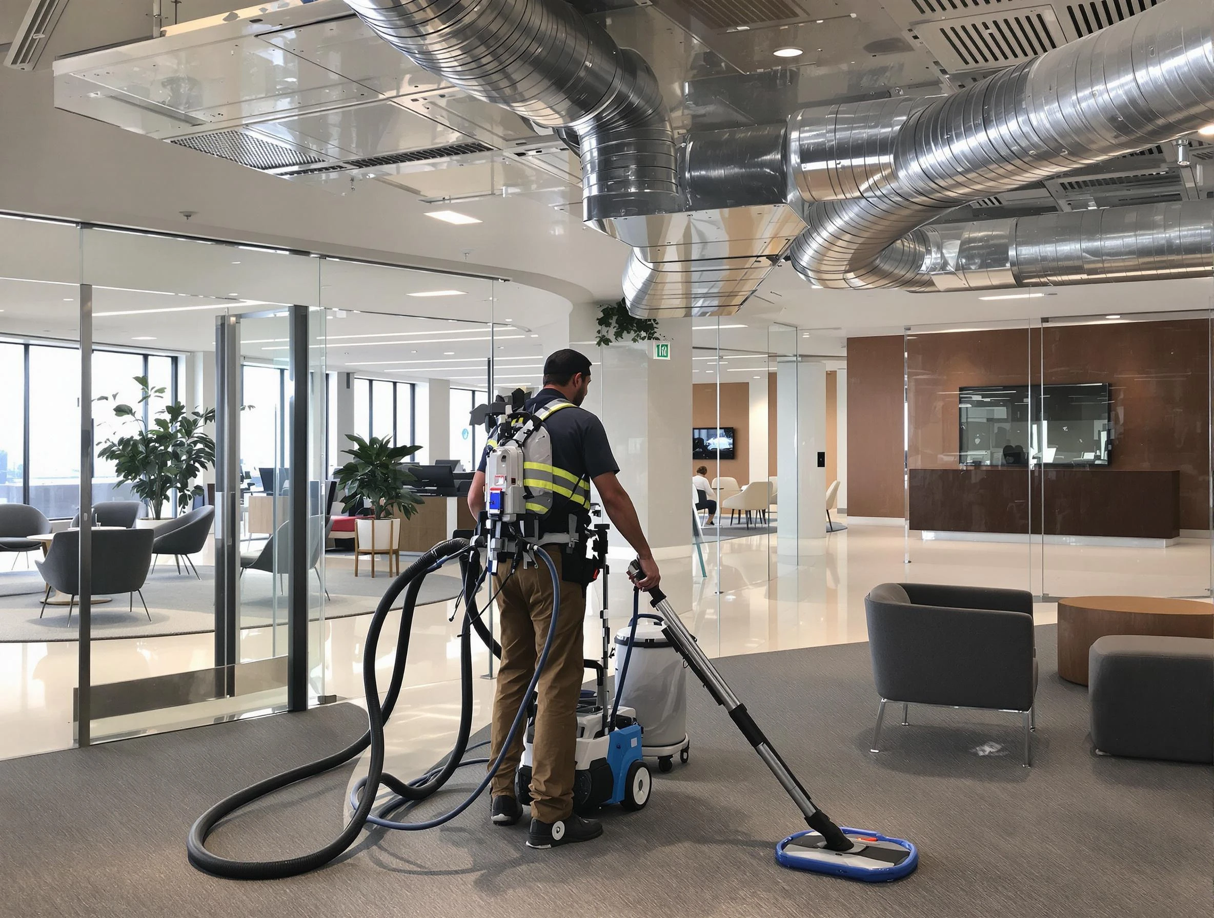 Commercial duct cleaning service by Chamblee Air Duct Cleaning in Chamblee